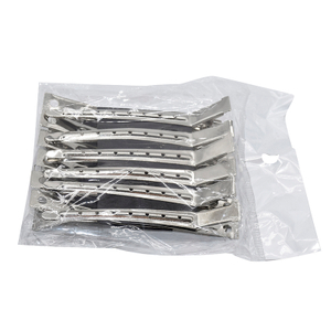 Clips de acero inoxidable plateado