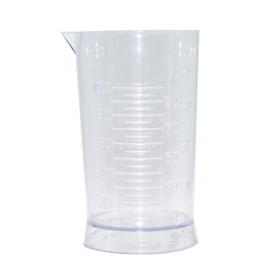 Taza medidora transparente de 100ML para peluquería, taza medidora para tinte de cabello con guía, herramienta de medición de líquidos para la boca