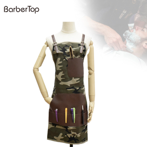 Delantal de cocina con diseño de camuflaje del ejército verde