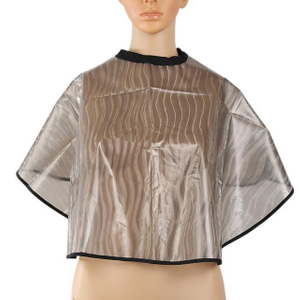 Cuello de corte de pelo Capa impermeable Peluquería Tela Peluquería Tinte para el cabello Bata