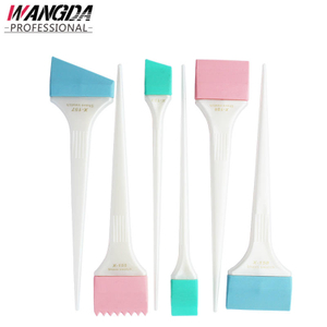 Peine para tinte de peluquería, herramienta de salón de peluquería, cepillo de Color para tinte de cabello de silicona, juegos de 6 piezas, juego de cepillo para tinte de cabello