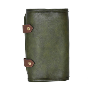 Bolsa de soporte de tijera de cuero para salón, bolsa multifuncional, Clips, estuche de tijera, herramientas de peluquería