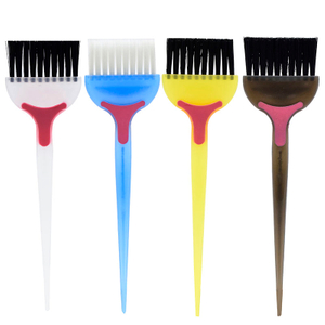 Peine para tinte de peluquería con cepillo negro, tinte de plástico, tinte para colorear, permanente, peinado, peluquero, herramienta de estilismo