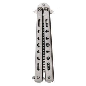 Peluquería Plegable Acero Inoxidable Peine Barba Cepillo Cuchillo Peine
