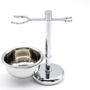 Set de soporte para brochas y bol de afeitar 