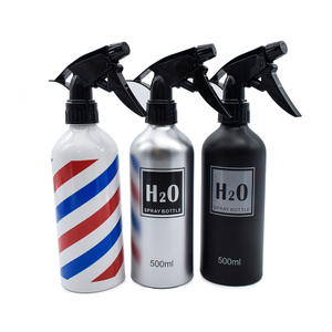 Herramienta de peluquería de botella de spray de gatillo de aluminio de alto grado de 500 ml