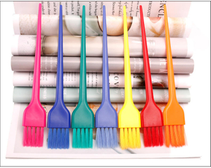 Cepillos para tinte de cabello de salón para peluquero uso doméstico cepillo de tinte de cabello impermeable de silicona de plástico