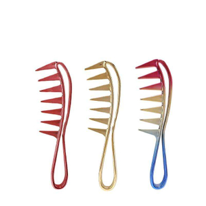 Peine de dientes anchos de peluquería de salón